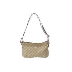 GUCCI Sherry Line Shoulder Bag GG Canvas